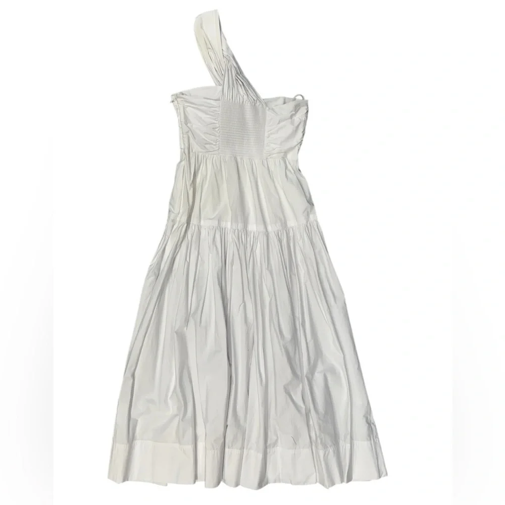 A.L.C. Aubry One Shoulder Midi Dress White Poplin NWT - Picture 7 of 11